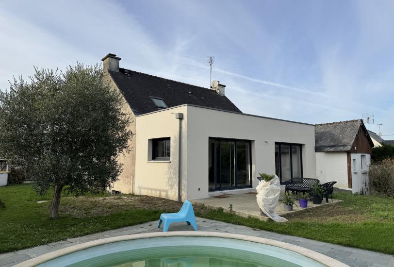 extension maison individuelle césson sévigné - vue extérieure