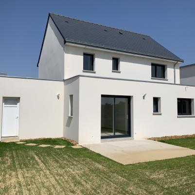 Construction d’une maison neuve à Acigné - Arrière