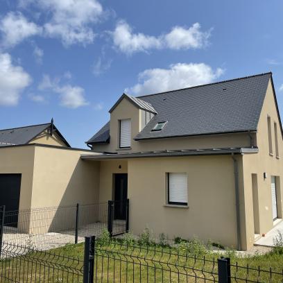construction d'une maison au minihic sur rance - face