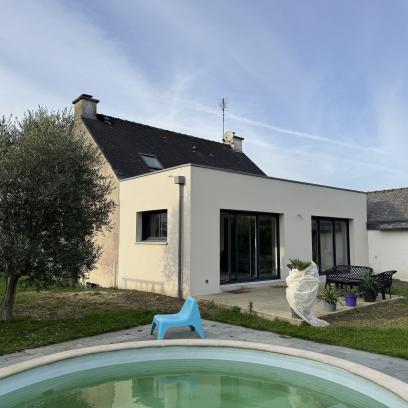 extension maison individuelle césson sévigné - vue extérieure