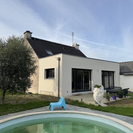 extension maison individuelle césson sévigné - vue extérieure